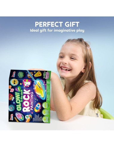 Kit de Pintura de Rocas Brillantes JOYIN - Manualidades para Niños