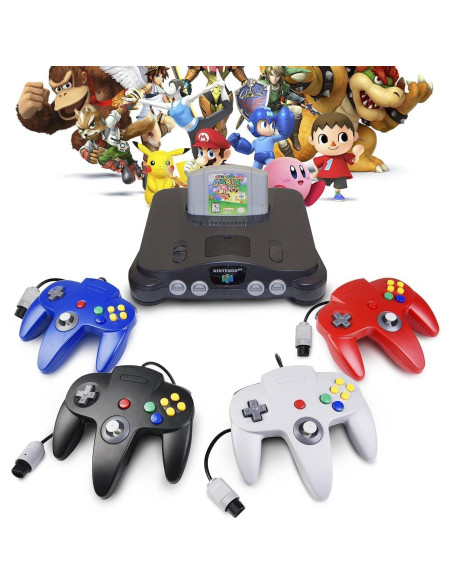 Controlador N64 Miadore 4 Pack Joystick Mejorado 1.83m Controlador N64 Miadore 4 Pack Joystick Mejorado 1.83m