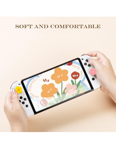Tapas de Joystick Silicona PERFECTSIGHT 4 Flores Color