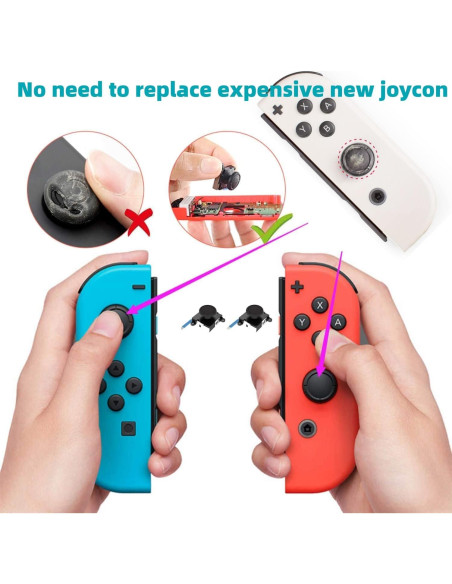 Joystick 3D Analógico Reemplazo Joycon Nintendo Switch 4 Pack Joystick 3D Analógico Reemplazo Joycon Nintendo Switch 4 Pack
