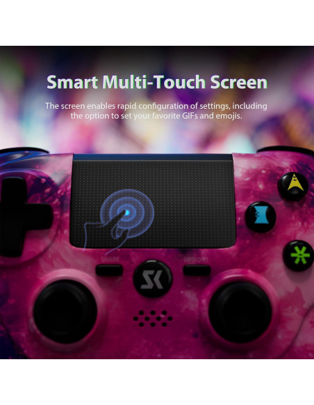 Controlador Inalámbrico Rosa CHENGDAO PS4 800mAh 6 Ejes Controlador Inalámbrico Rosa CHENGDAO PS4 800mAh 6 Ejes