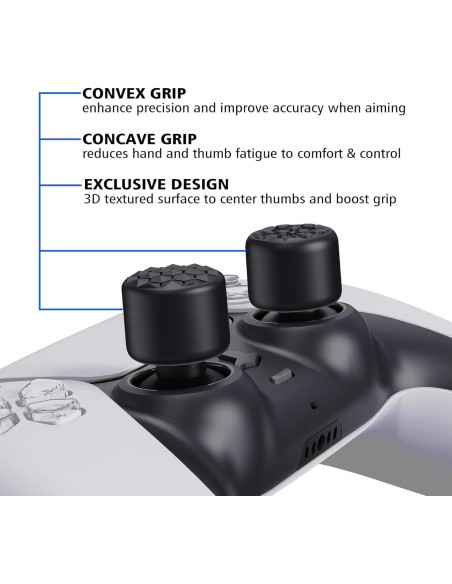 Tapas Ergonómicas PlayVital para Joysticks PS5, PS4, Xbox Tapas Ergonómicas PlayVital para Joysticks PS5, PS4, Xbox
