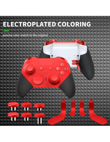 TOMSIN 15 en 1 Accesorios Xbox Elite Series 2 Rojo
