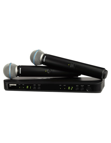 Sistema de micrófono inalámbrico Shure BLX288/B58 - 2 micrófonos, 100 m alcance