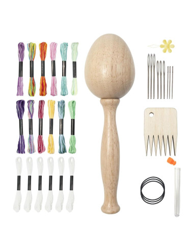 Kit de Costura DIY Divinge - Huevo de Remendar y Agujas