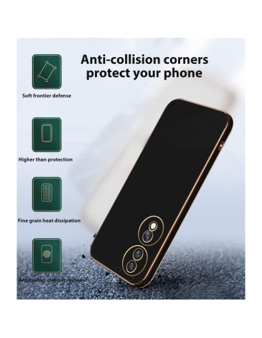 Funda de Silicona TPU Honor 70 - Protección Total Negra