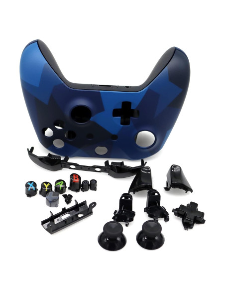 Carcasa Completa Xbox One S Deal4Go Camuflaje Azul Carcasa Completa Xbox One S Deal4Go Camuflaje Azul