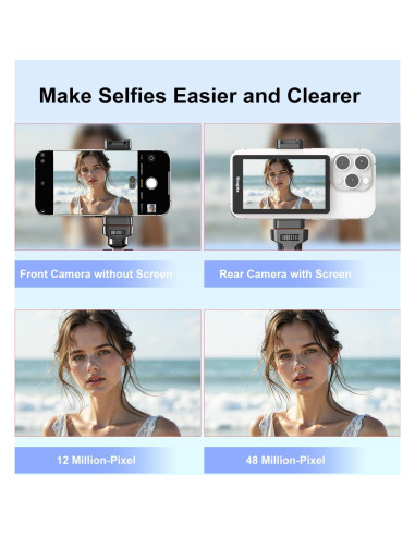 Monitor de Selfies 4K King Ma para iPhone - Montaje Magnético
