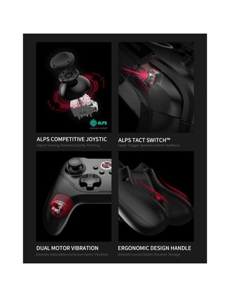 Controlador Inalámbrico BEITONG BTP-A1T2 para PC y Android Controlador Inalámbrico BEITONG BTP-A1T2 para PC y Android
