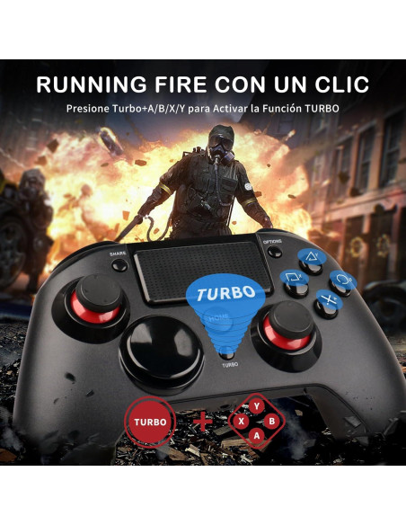 Controlador Inalámbrico RALAN PS4 Batería 1300mAh y Audio 3.5mm Controlador Inalámbrico RALAN PS4 Batería 1300mAh y Audio 3.5mm