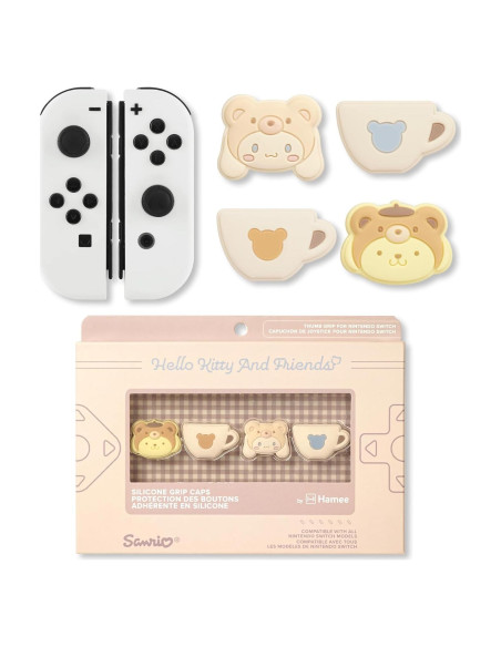 Tapas de Pulgar Hamee Hello Kitty Pompompurin y Cinnamoroll Tapas de Pulgar Hamee Hello Kitty Pompompurin y Cinnamoroll