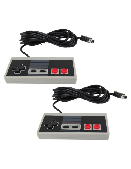 Paquete 2 Controladores Retro NGHTMRE 3m para Nintendo NES Paquete 2 Controladores Retro NGHTMRE 3m para Nintendo NES