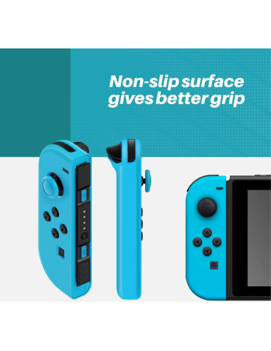 Funda Joycon TNP para Nintendo Switch - Silicona Azul y Rojo