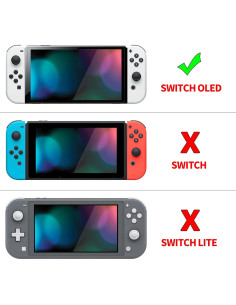 Funda Protectora PlayVital para Nintendo Switch OLED - Blanco 2