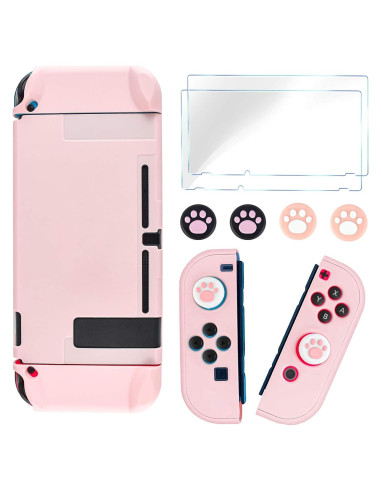 Funda Protectora DLseego para Nintendo Switch Rosa