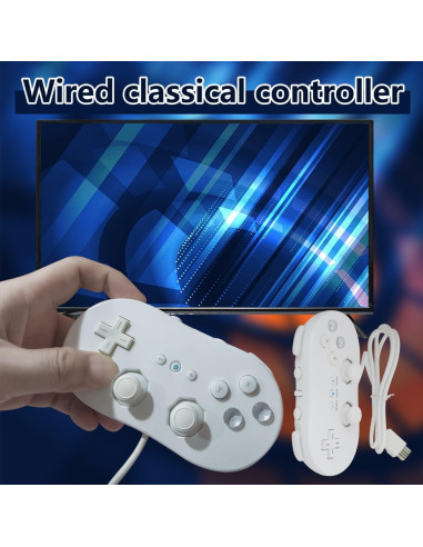 Controlador Clásico con Cable LINGSEE para Nintendo Wii U