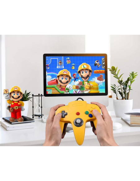 Paquete 2 Controladores N64 Suily Joystick Retro 182 cm Paquete 2 Controladores N64 Suily Joystick Retro 182 cm