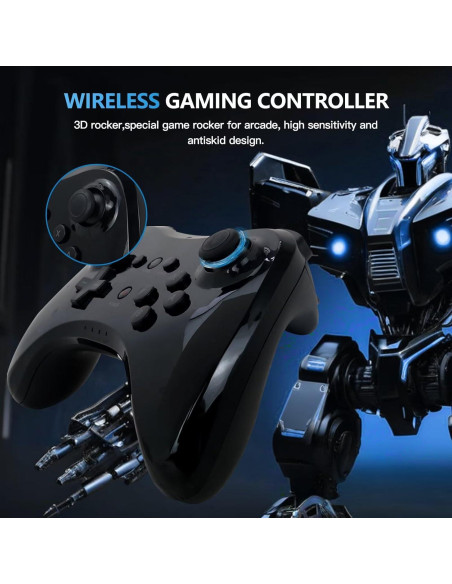 Controlador Pro Inalámbrico Icelily para Nintendo Wii U Negro Controlador Pro Inalámbrico Icelily para Nintendo Wii U Negro