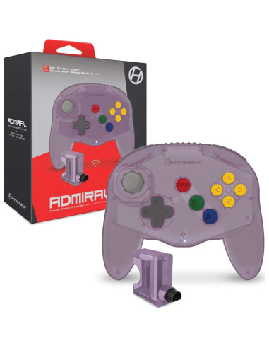 Controlador Inalámbrico Hyperkin Admiral + Tarjeta 256KB N64