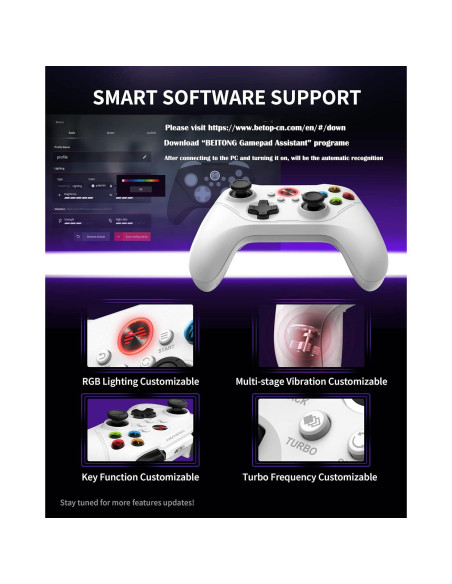 Controlador BEITONG Asura 2 Pro Inalámbrico para PC Controlador BEITONG Asura 2 Pro Inalámbrico para PC
