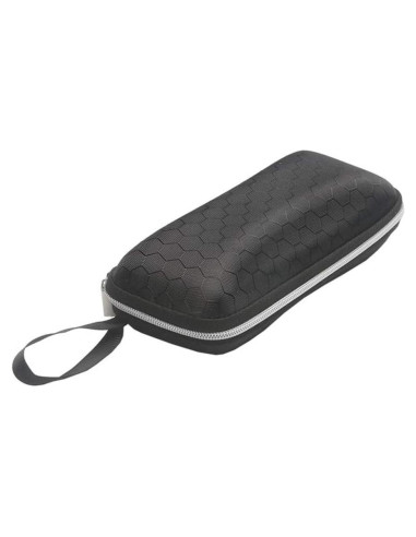 Estuche rígido para gafas de sol EVA negro con cremallera