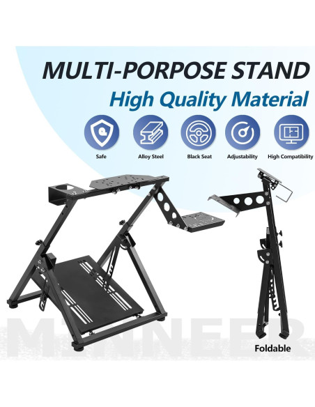 Soporte Plegable para Volante de Carreras Minneer 26H Ajustable Soporte Plegable para Volante de Carreras Minneer 26H Ajustable