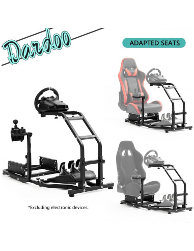 Cockpit Simulador de Carreras Dardoo Soporte Ajustable