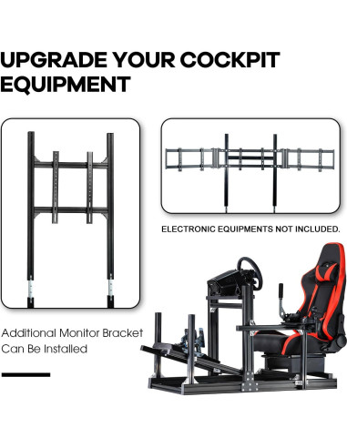 Soporte de Simulador de Carreras Anman F1 Ajustable Ergonómico