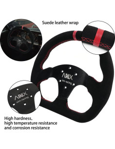 Volante de Carreras RASTP 32.5cm Cuero Suede Negro 2