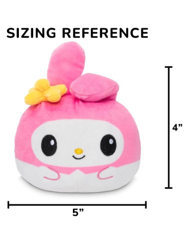 Peluche Reversible TeeTurtle 15.24 cm Ángel y Diablo Kawaii