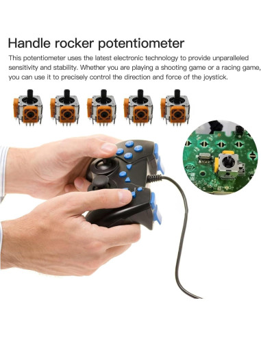 5 Piezas Reemplazo Joystick Analógico PS2 PS3 Xbox 360