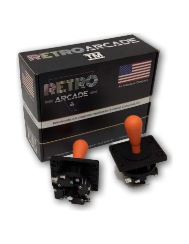 Joystick de Arcade RetroArcade Naranja 8 Direcciones Preciso