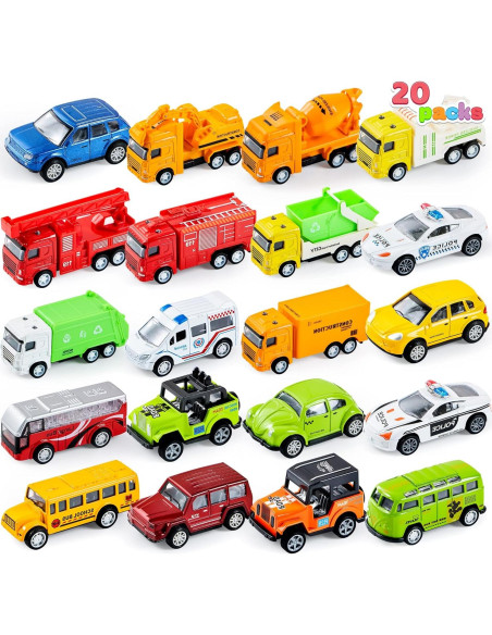 Set de Vehículos de Juguete JOYIN 38 Piezas para Niños Set de Vehículos de Juguete JOYIN 38 Piezas para Niños