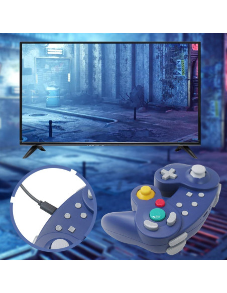 Controlador Inalámbrico Gamecube WELURE para Switch Púrpura Controlador Inalámbrico Gamecube WELURE para Switch Púrpura