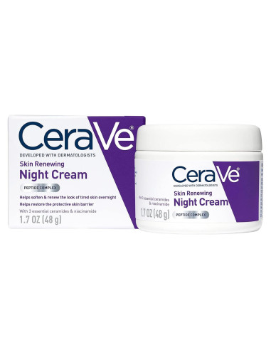 Crema Nocturna CeraVe 48g con Niacinamida y Péptidos