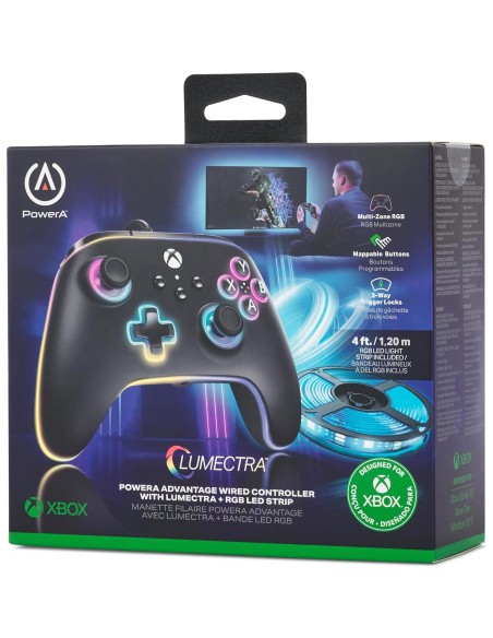 Controlador con cable PowerA Advantage Xbox Series X|S RGB Controlador con cable PowerA Advantage Xbox Series X|S RGB