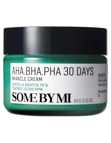 Crema Facial SOME BY MI AHA BHA PHA 60ml Hidratante Suave
