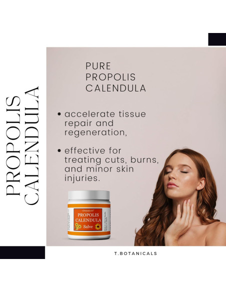 Salve de Propóleos y Caléndula 56.7g - Balsamo Calmante Herbal Salve de Propóleos y Caléndula 56.7g - Balsamo Calmante Herbal