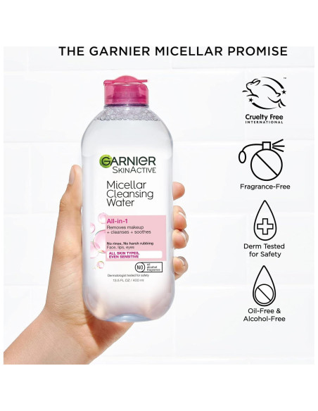Agua Micelar Garnier 100 mL Limpiador Facial Todo en 1 Agua Micelar Garnier 100 mL Limpiador Facial Todo en 1