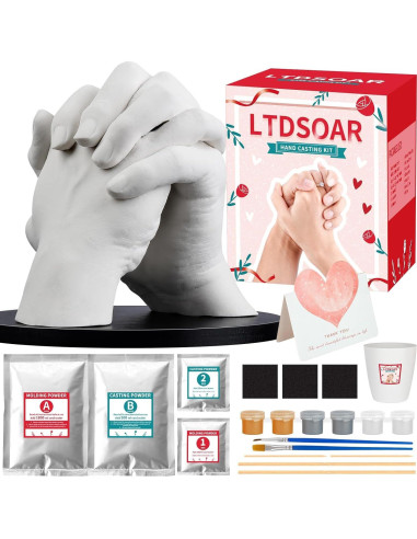 Kit de Moldeo de Manos LTDSOAR para Parejas - Recuerdos Únicos