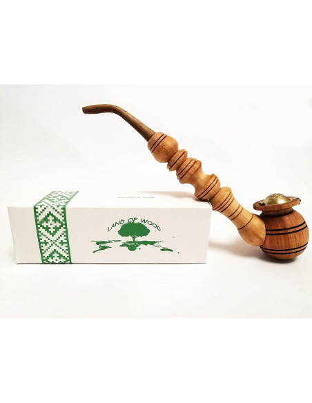 Pipa de Tabaco de Madera Hecha a Mano Land of Wood - Ámbar Pipa de Tabaco de Madera Hecha a Mano Land of Wood - Ámbar