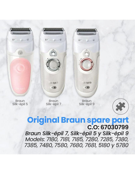 Cabezal de repuesto Braun Silk-Epil 5, 7 y 9 - Afeitado suave Cabezal de repuesto Braun Silk-Epil 5, 7 y 9 - Afeitado suave