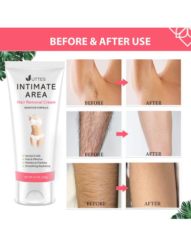 Crema Depilatoria Intima para Mujeres 150g - Suave y Efectiva