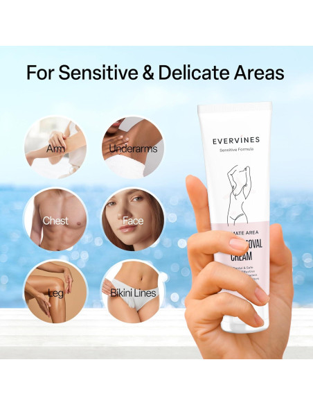 Crema Depilatoria Evervines 119 g para Piel Sensible Crema Depilatoria Evervines 119 g para Piel Sensible