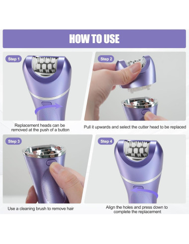 Pluxy Epil Pro 3.0 Depilador Facial 7-en-1 Recargable