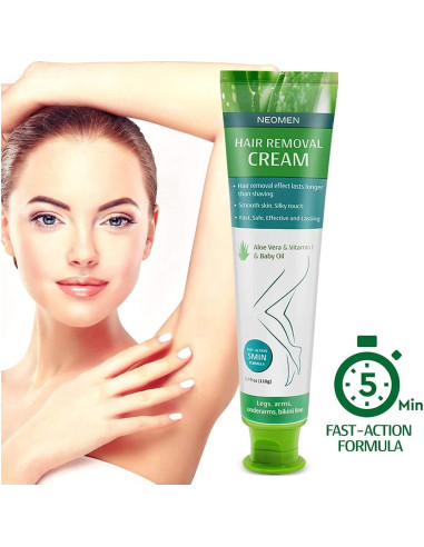 Crema Depilatoria NEOMEN para Piel Sensible con Aloe Vera