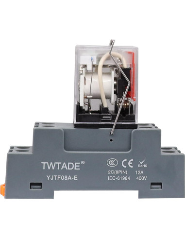 Relé Electromagnético TWTADE YJ2N-LY 10A 8 Pines DC 6V