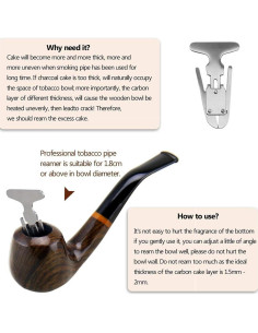 Pipa de Tabaco Joyoldelf Ébano con Accesorios y Bolsa 2