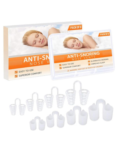 Dilator Nasal Anti-Ronquidos Mobi Lock - Paquete de 8 Tamaños