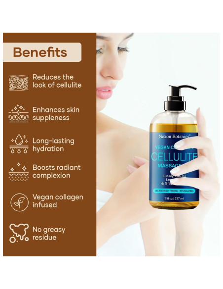 Aceite de Masaje Anticelulitis Nexon Botanics 240 ml Hidratante Aceite de Masaje Anticelulitis Nexon Botanics 240 ml Hidratante